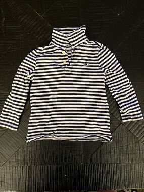 Vineyard Vines Boys Long Sleeve Navy Striped Polo Size 2T